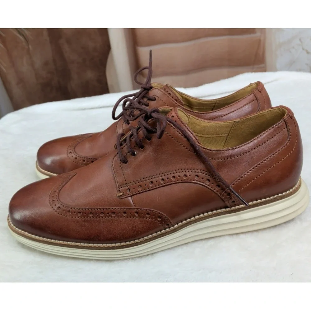 Cole Haan OriginalGrand C26471 British Tan Leather Wingtip Oxford